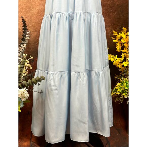 And Now This Women's Cut Out Tiered Maxi Dress - Periwinkle Blue - size XS - Picture 15 of 16